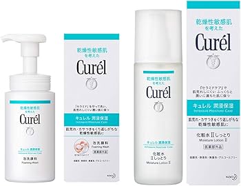 Amazon | キュレル 泡洗顔料 150ml & 化粧水 II (しっとり) 150ml